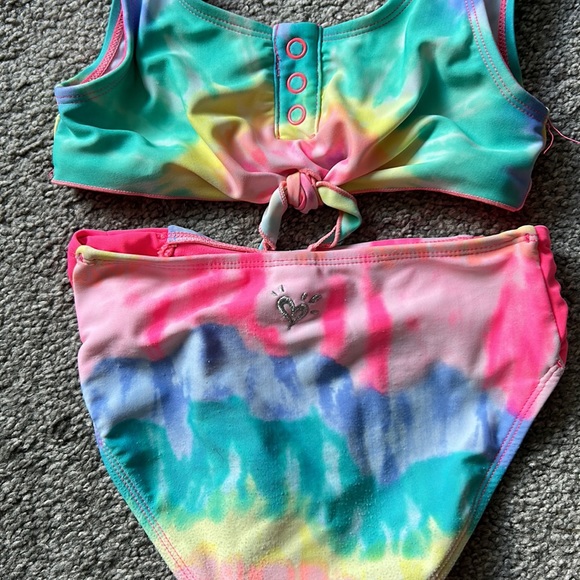 Rainbow tie-dye swim suit - Picture 3 of 3